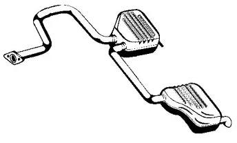 VEGAZ Rear silencer Article number: FS-500EBER cheaply