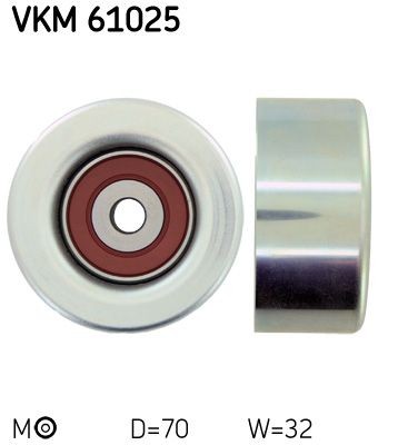 SKF Deflection / Guide Pulley, v-ribbed belt Article number: VKM 61025 cheaply