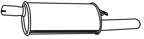 VEGAZ Rear silencer Article number: OS-391 cheaply