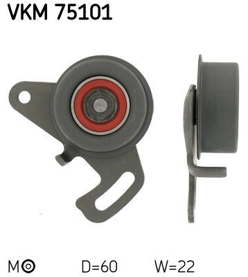 SKF Timing belt tensioner pulley Article number: VKM 75101 cheaply