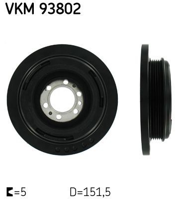 SKF Remskive, krumtapaksel Varenummer: VKM 93802 billige