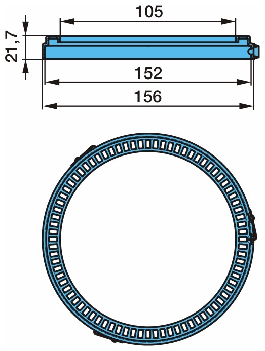 BPW ABS sensor ring Article number: 05.310.07.30.1 cheaply