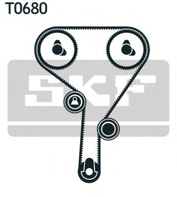 SKF Timing belt kit Article number: VKMS 95663 cheaply