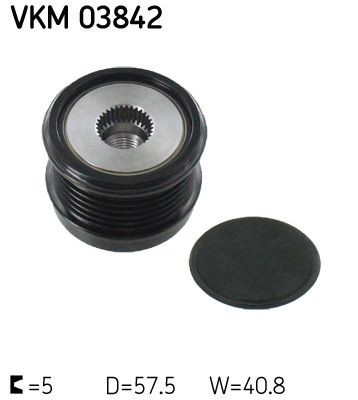 SKF Alternator Freewheel Clutch Article number: VKM 03842 cheaply