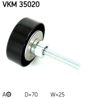 SKF Deflection / Guide Pulley, v-ribbed belt Article number: VKM 35020 cheaply