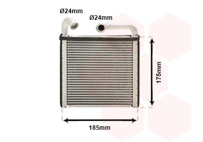 VAN WEZEL Heater matrix Article number: 03016385 cheaply