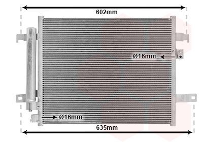 VAN WEZEL Air conditioning condenser Article number: 27005294 cheaply
