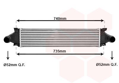 VAN WEZEL Intercooler Article number: 59014703 cheaply