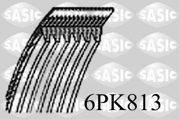 SASIC Serpentine belt Article number: 6PK813 cheaply