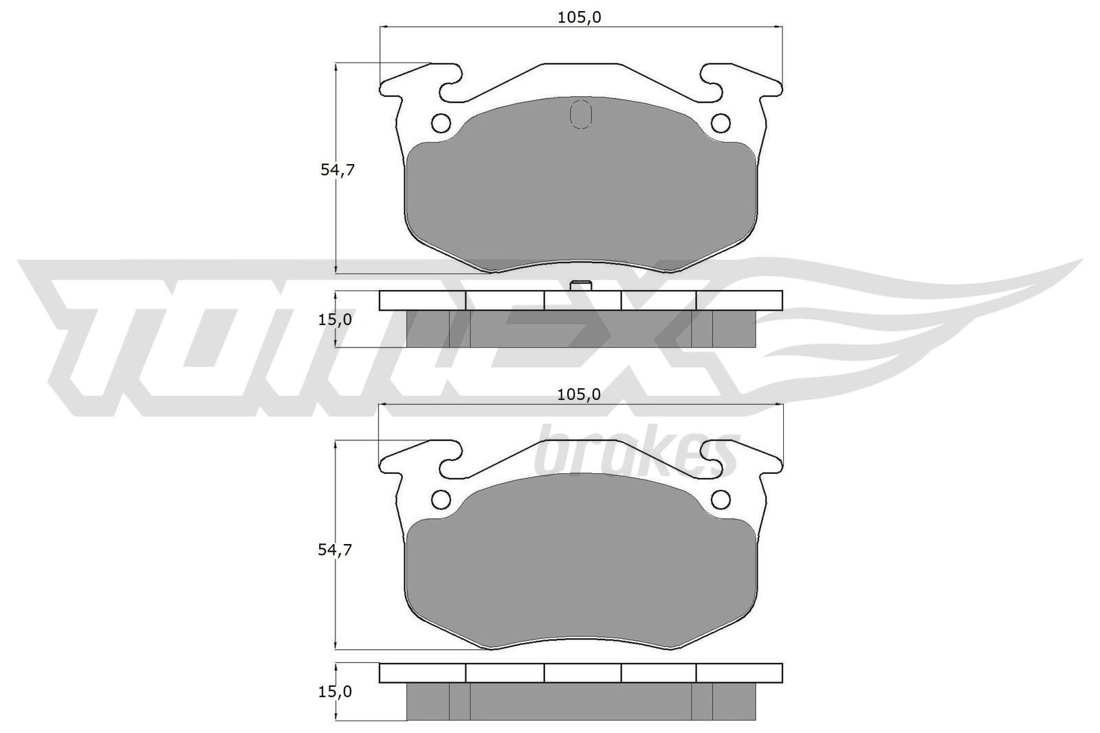 TOMEX brakes Piduriklotsid Artikli number: TX 10-501 soodsalt