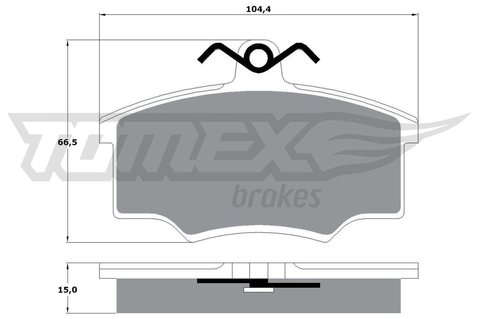 TOMEX brakes Brake pad set Article number: TX 10-58 cheaply