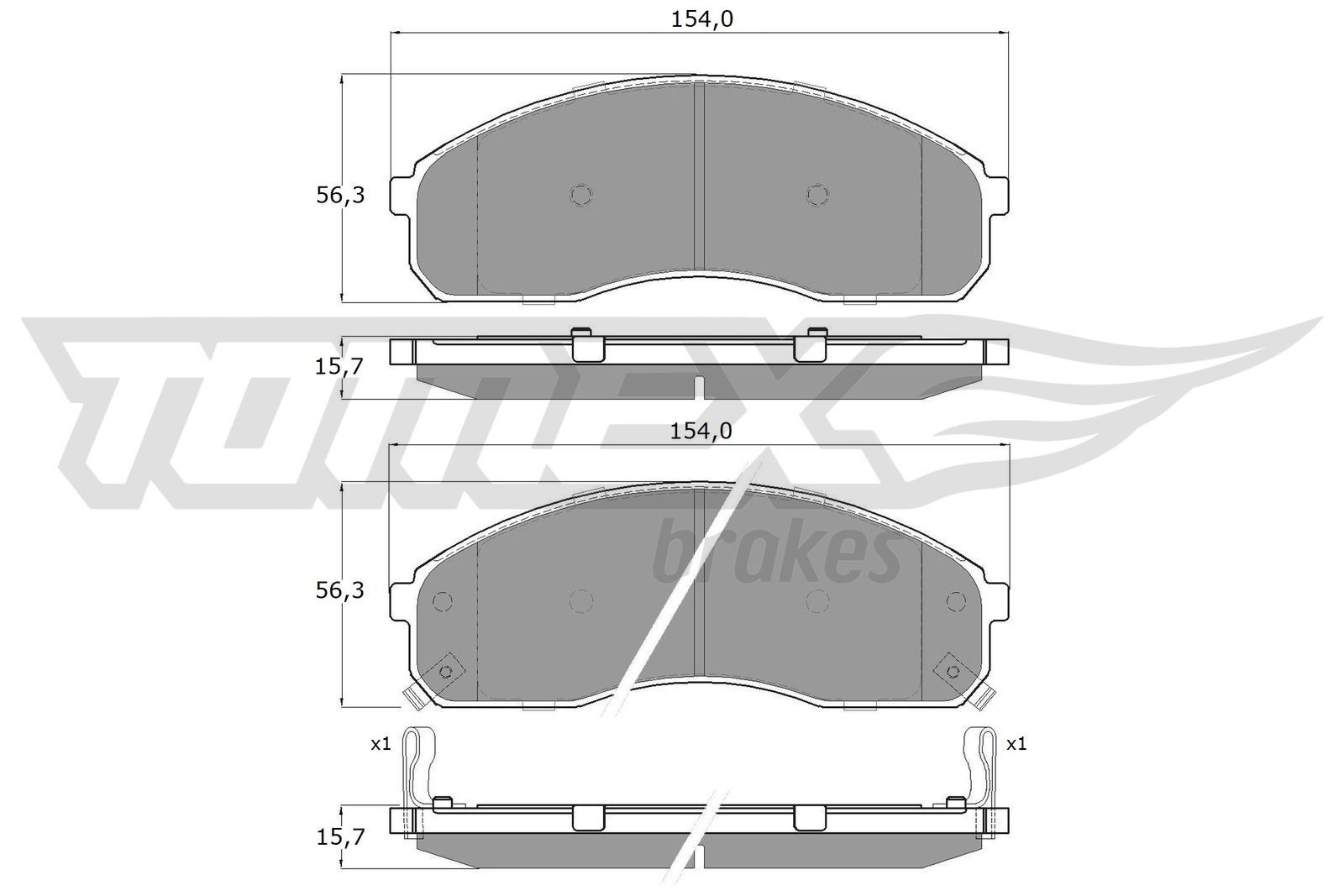 TOMEX brakes Piduriklotsid Artikli number: TX 12-42 soodsalt