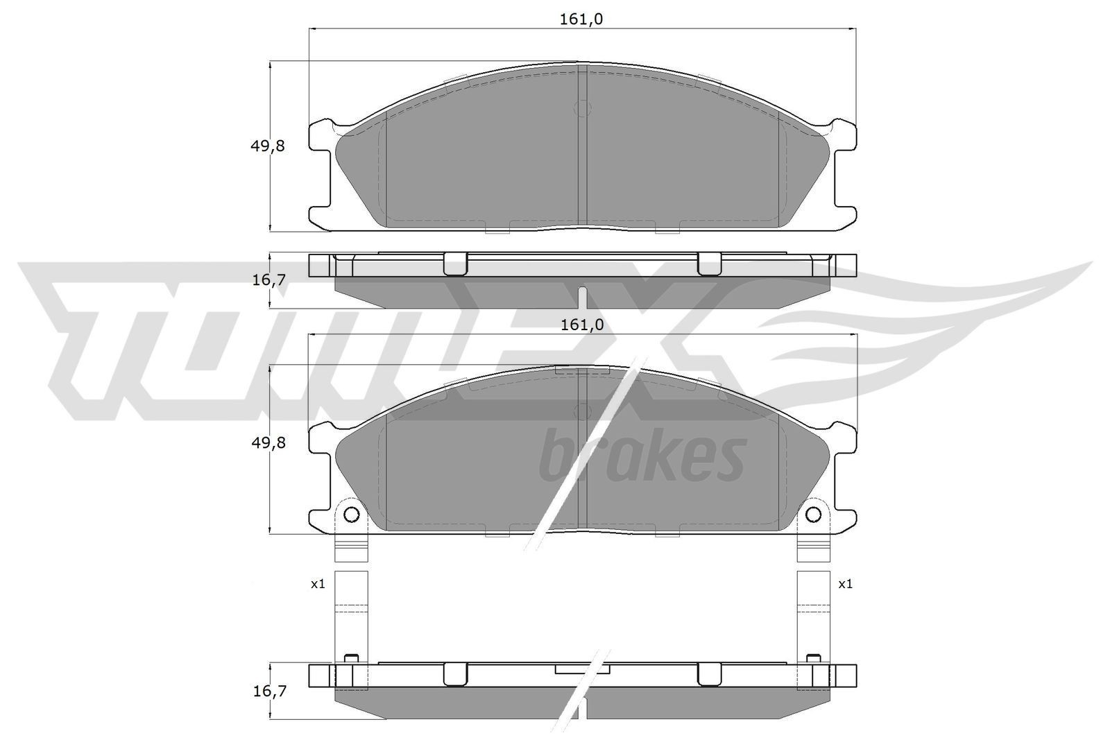 TOMEX brakes Piduriklotsid Artikli number: TX 13-40 soodsalt
