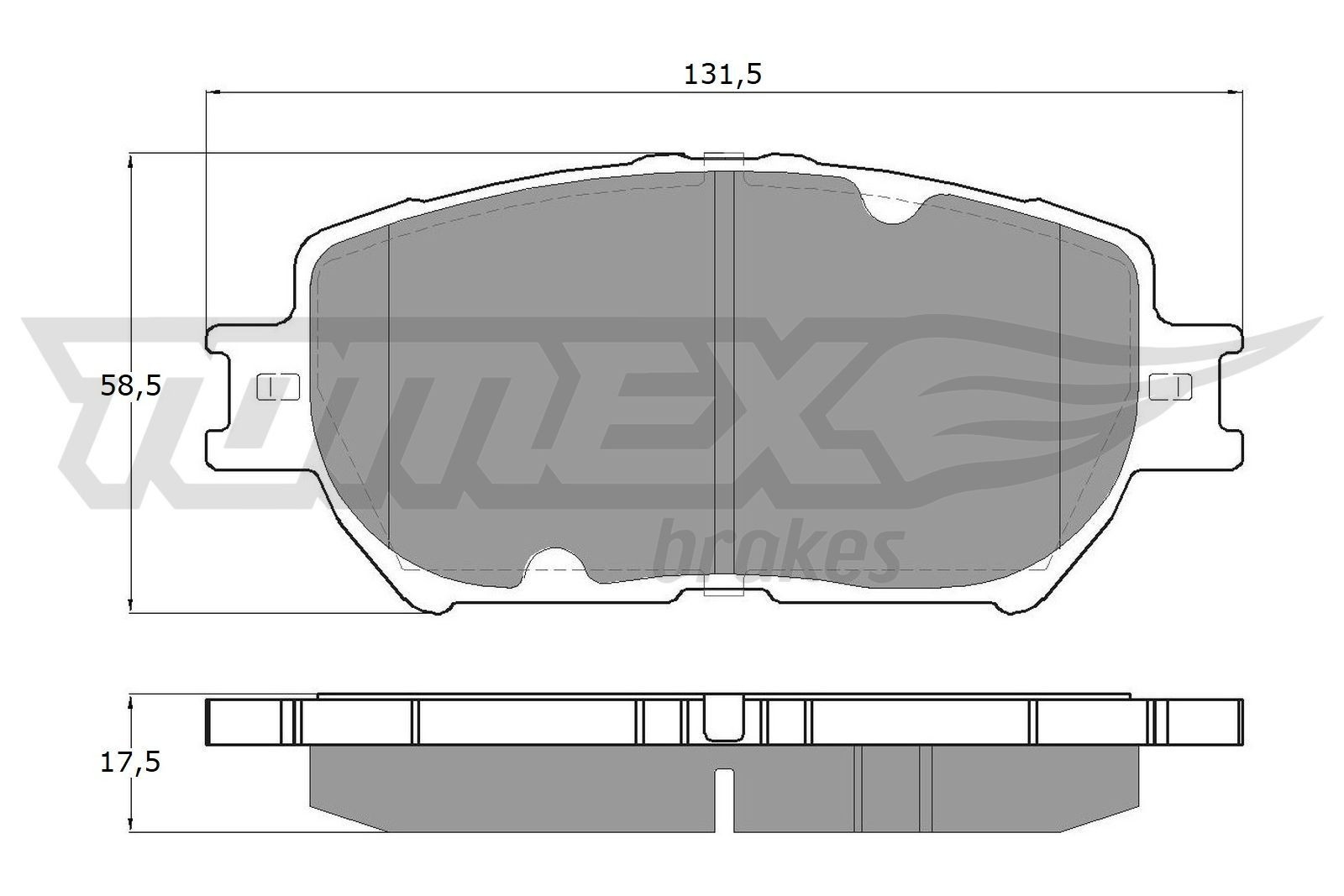 TOMEX brakes Brake pad set Article number: TX 13-70 cheaply