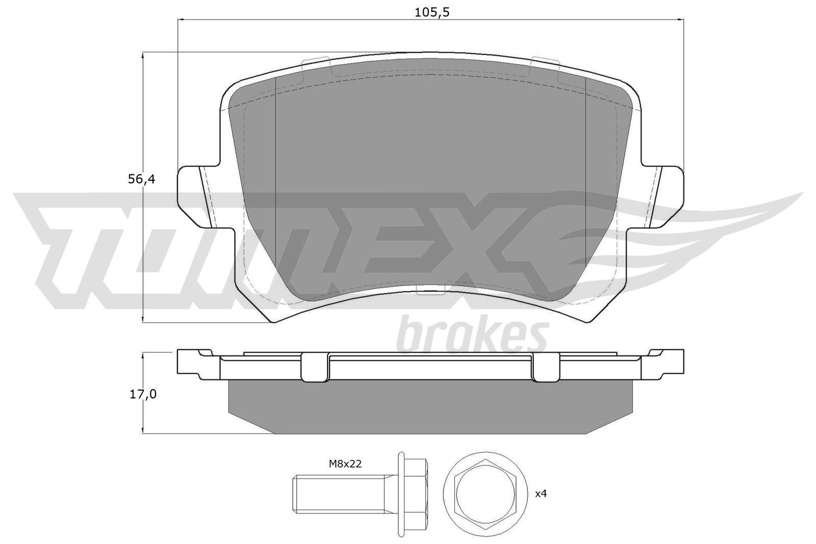 TOMEX brakes Piduriklotsid Artikli number: TX 15-83 soodsalt