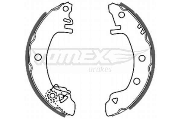 TOMEX brakes Brake Shoe Set Article number: TX 20-32 cheaply