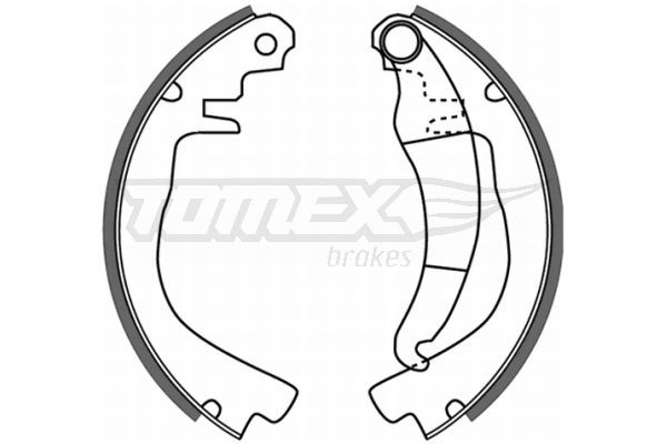 TOMEX brakes Brake Shoe Set Article number: TX 21-51 cheaply