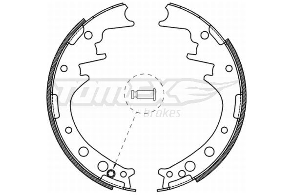 TOMEX brakes Brake Shoe Set Article number: TX 21-56 cheaply