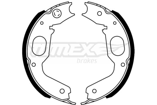 TOMEX brakes Brake Shoe Set Article number: TX 22-73 cheaply