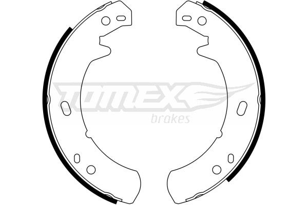 TOMEX brakes Brake Shoe Set Article number: TX 23-24 cheaply
