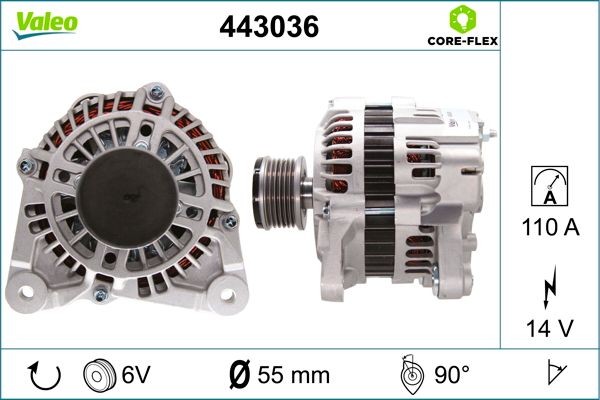 VALEO Generator Varenummer: 443036 billige