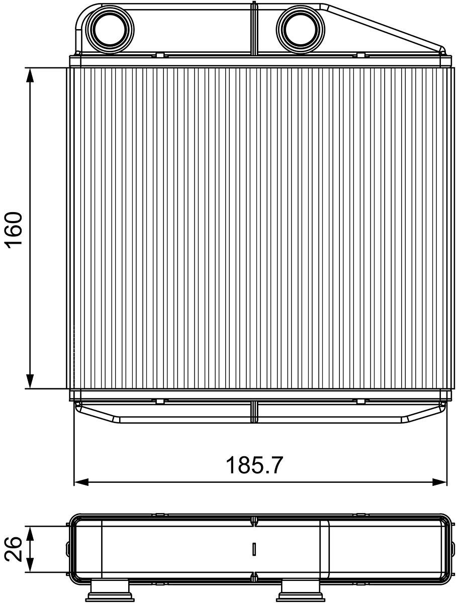 VALEO Heater matrix Article number: 811502 cheaply