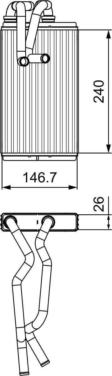 VALEO Heater matrix Article number: 811525 cheaply