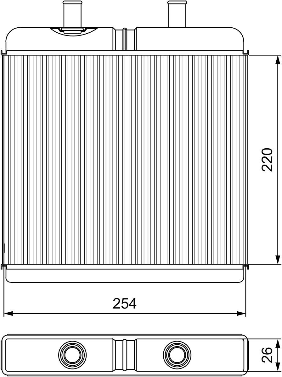 VALEO Heater matrix Article number: 811539 cheaply