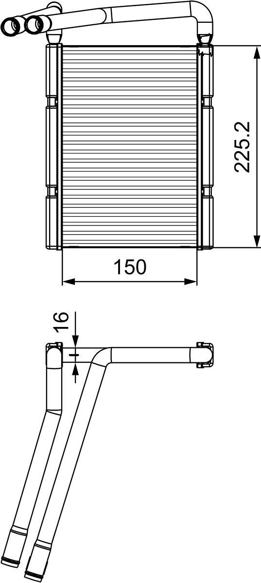 VALEO Heater matrix Article number: 811548 cheaply