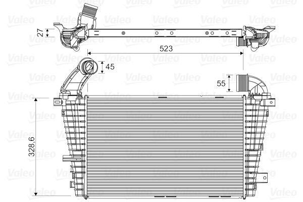 VALEO Intercooler Article number: 818328 cheaply