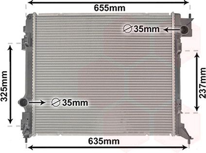 VAN WEZEL Radiaator, mootorijahutus Artikli number: 33002444 soodsalt