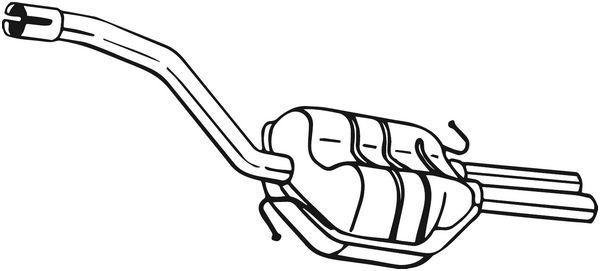 BOSAL Rear silencer Article number: 220-027 cheaply