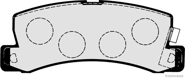 HERTH+BUSS JAKOPARTS Brake pad set Article number: J3612005 cheaply