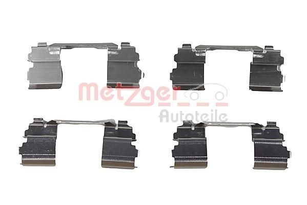 METZGER 109-1768 Monteringssæt til bremseklodser NAVARA 3.0 dCi 4WD 231 HK Diesel