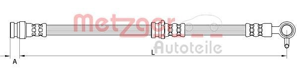 METZGER Brake hose Article number: 4111634 cheaply