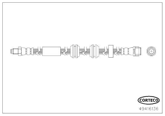 CORTECO Brake hose Article number: 49416136 cheaply