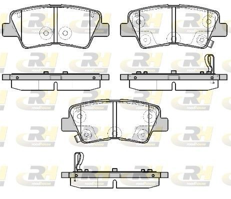 ROADHOUSE Brake pad set Article number: 21807.02 cheaply
