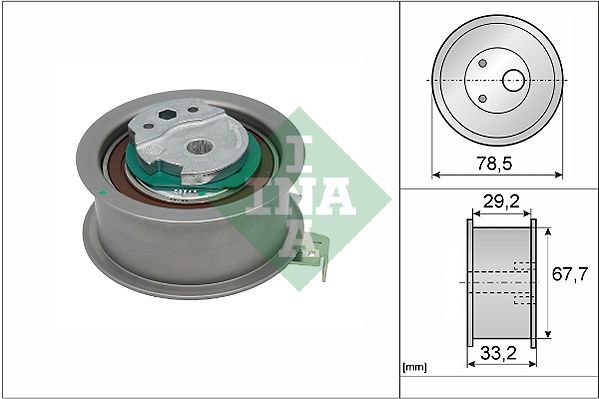INA Timing belt tensioner pulley Article number: 531 0927 10 cheaply
