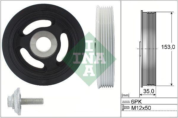 INA Belt Pulley Set, crankshaft Article number: 544 0104 20 cheaply