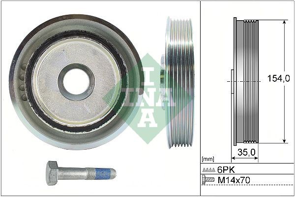 INA Belt Pulley Set, crankshaft Article number: 544 0112 20 cheaply