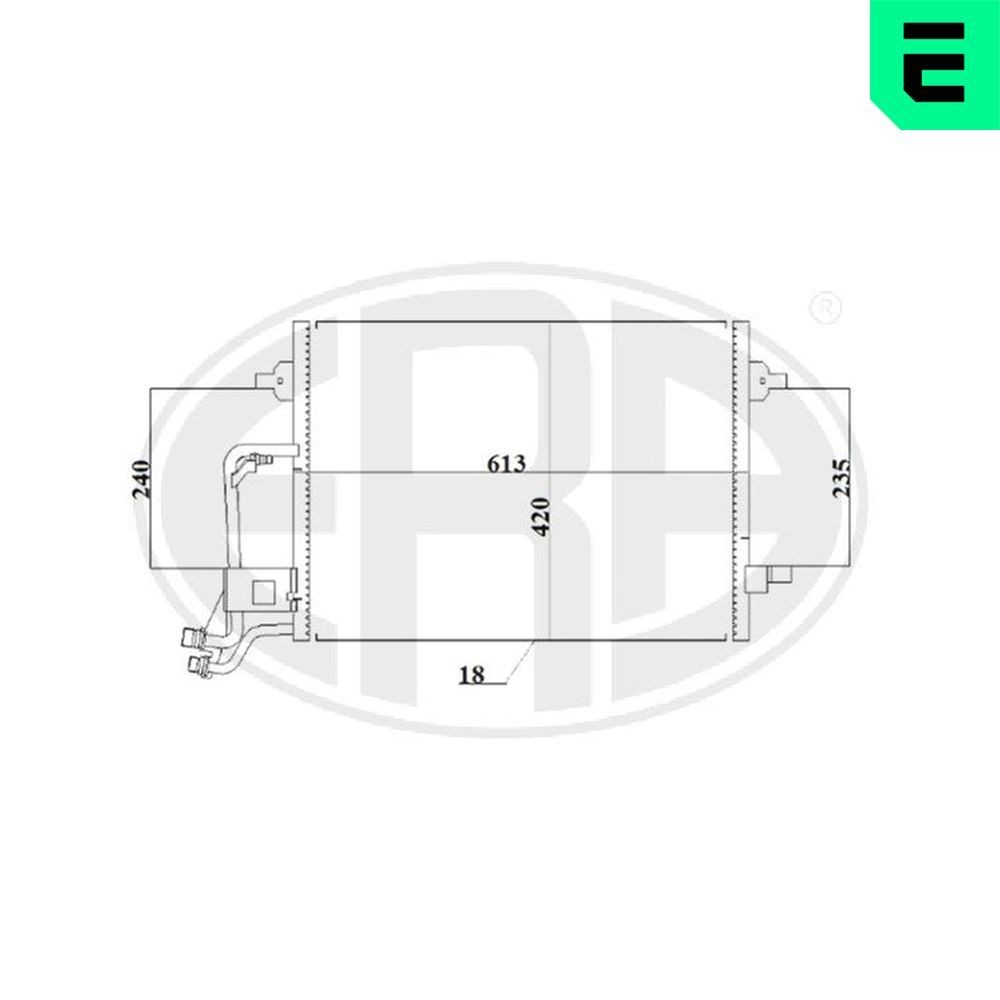 ERA Air conditioning condenser Article number: 667213 cheaply