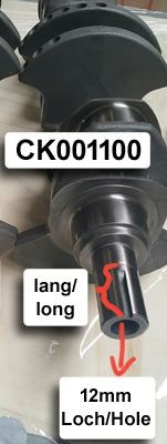 IPSA Crankshaft Article number: CK001100 cheaply