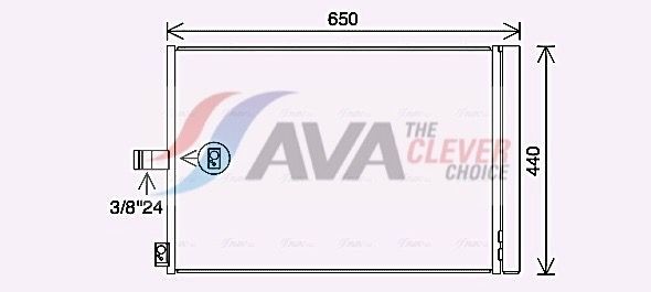 AVA COOLING SYSTEMS Cooler, drive battery Article number: KA2307 cheaply
