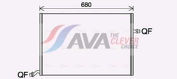 AVA COOLING SYSTEMS Engine radiator Article number: MS2712 cheaply