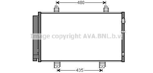 AVA COOLING SYSTEMS Air conditioning condenser Article number: TO5646D cheaply