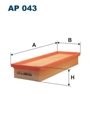 FILTRON Air filter Article number: AP 043 cheaply
