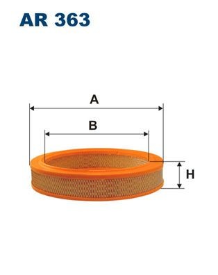 FILTRON Air filter Article number: AR 363 cheaply