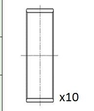 FAI AutoParts Big End Bearings Article number: BB2073-050 cheaply