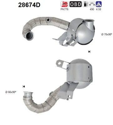AS Catalytic converter Article number: 28674D cheaply
