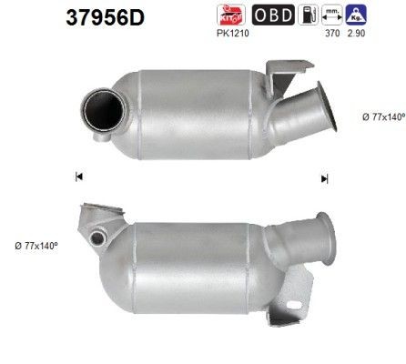 AS Catalytic converter Article number: 37956D cheaply